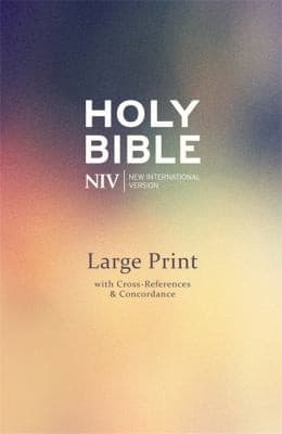 Tapa de NIV Large Print Single-Column Deluxe Reference Bible
