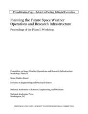 Tapa de Planning the Future Space Weather Operations and Research Infrastructure