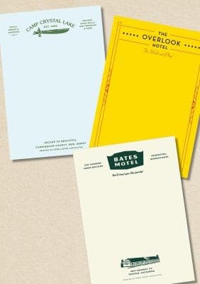 Tapa de Horror Set : Fictional Hotel Notepads