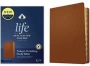 Tapa de KJV Life Application Study Bible, Third Edition (Red Letter, Genuine Leather, Brown, Indexed)