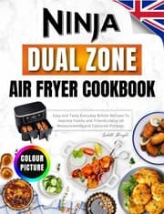 Tapa de Ninja Dual Zone Air Fryer Cookbook for UK