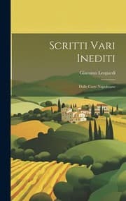 Tapa de Scritti Vari Inediti