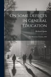 Tapa de On Some Defects in General Education