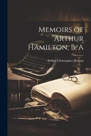 Tapa de Memoirs of Arthur Hamilton, B. A
