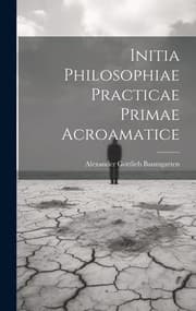 Tapa de Initia Philosophiae Practicae Primae Acroamatice