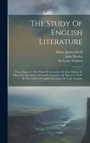 Tapa de Study of English Literature : Three Essays