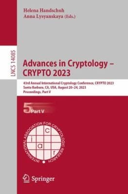 Tapa de Advances in Cryptology - CRYPTO 2023