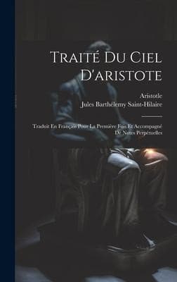 Tapa de Traité du Ciel D'aristote