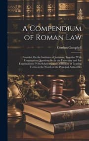 Tapa de Compendium of Roman Law