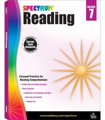 Tapa de Spectrum Reading, Grade 7