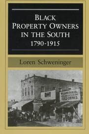 Tapa de Black property owners in the South, 1790-1915