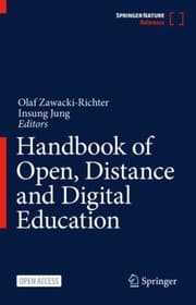Tapa de Handbook of Open, Distance and Digital Education