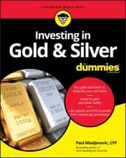 Tapa de Investing in Gold and Silver for Dummies
