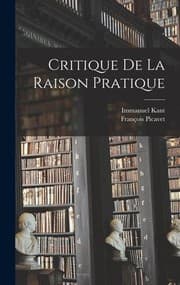 Tapa de Critique de la Raison Pratique