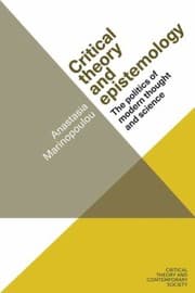Tapa de Critical Theory and Epistemology
