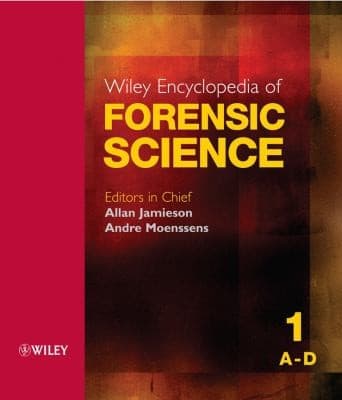 Tapa de Wiley Encyclopedia of Forensic Science