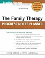 Tapa de The family therapy progress notes planner