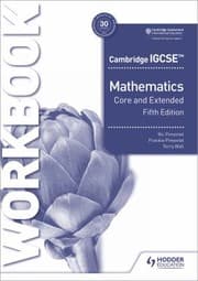 Tapa de Cambridge IGCSE Core and Extended Mathematics Workbook Fifth Edition