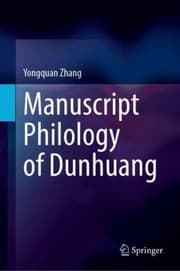 Tapa de Manuscript Philology of Dunhuang