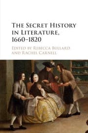 Tapa de Secret History in Literature, 1660-1820
