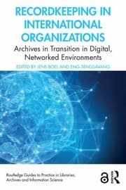 Tapa de Recordkeeping in International Organizations