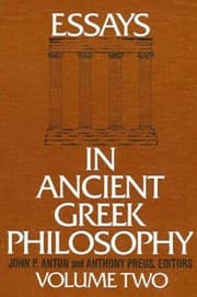 Tapa de Essays in Ancient Greek Philosophy II