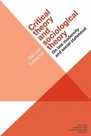Tapa de Critical Theory and Sociological Theory