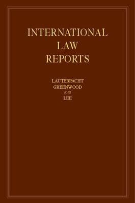 Tapa de International Law Reports