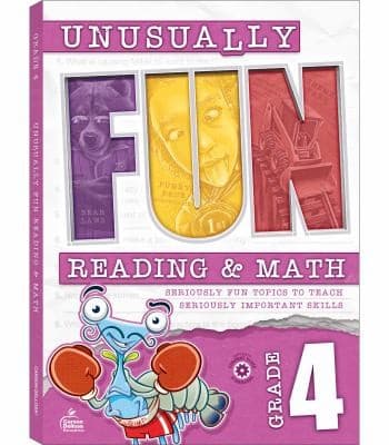 Tapa de Unusually Fun Reading and Math Workbook, Grade 4