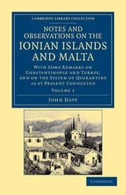 Tapa de Notes and Observations on the Ionian Islands and Malta Vol. 1