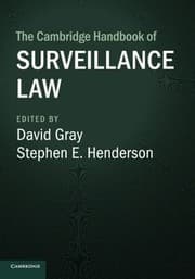 Tapa de Cambridge Handbook of Surveillance Law