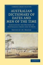 Tapa de Australian Dictionary of Dates and Men of the Time