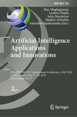 Tapa de Artificial Intelligence Applications and Innovations