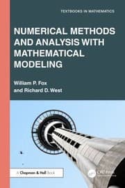 Tapa de Numerical Methods and Analysis with Mathematical Modelling