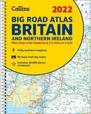 Tapa de 2022 Collins Big Road Atlas Britain