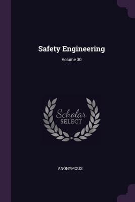Tapa de Safety Engineering; Volume 30