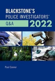 Tapa de Blackstone's Police Investigators' Q&a 2022