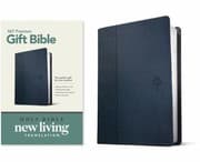 Tapa de Premium Gift Bible NLT (Red Letter, LeatherLike, Blue)
