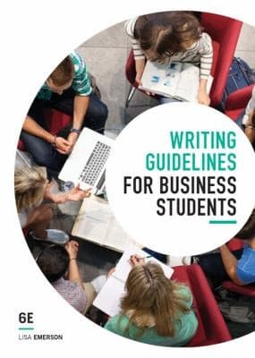 Tapa de Writing Guidelines for Business Students