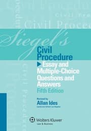 Tapa de Siegel's Civil Procedure