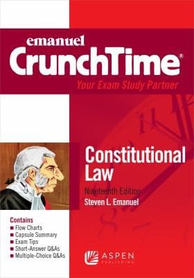 Tapa de Emanuel CrunchTime for Constitutional Law