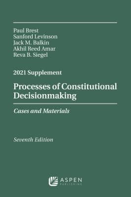 Tapa de Processes of Constitutional Decisionmaking