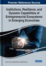 Tapa de Institutions, Resilience, and Dynamic Capabilities of Entrepreneurial Ecosystems in Emerging Economies
