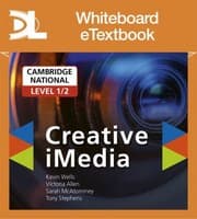Tapa de Cambridge National Level 1/2 Creative IMedia Whiteboard ETextbook