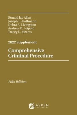 Tapa de Comprehensive Criminal Procedure 2022 Case Supplement