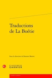 Tapa de Traductions de la Boetie