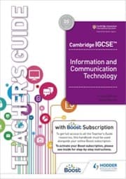 Tapa de Cambridge IGCSE Information and Communication Technology Teacher's Guide with Boost Subscription Booklet