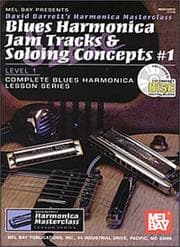 Tapa de Mel Bay Blues Harmonica Jam Tracks & Soloing Concepts #1
