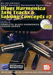 Tapa de Mel Bay Blues Harmonica Jam Tracks & Soloing #2 Concepts Book/CD Set (Harmonica Masterclass Series Level 2, 2)