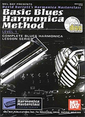 Tapa de Mel Bay Basic Blues Harmonica Method